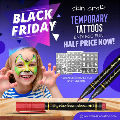 Final 3 Hours: 60%OFF🔥Safe Temporary Tattoo Pens