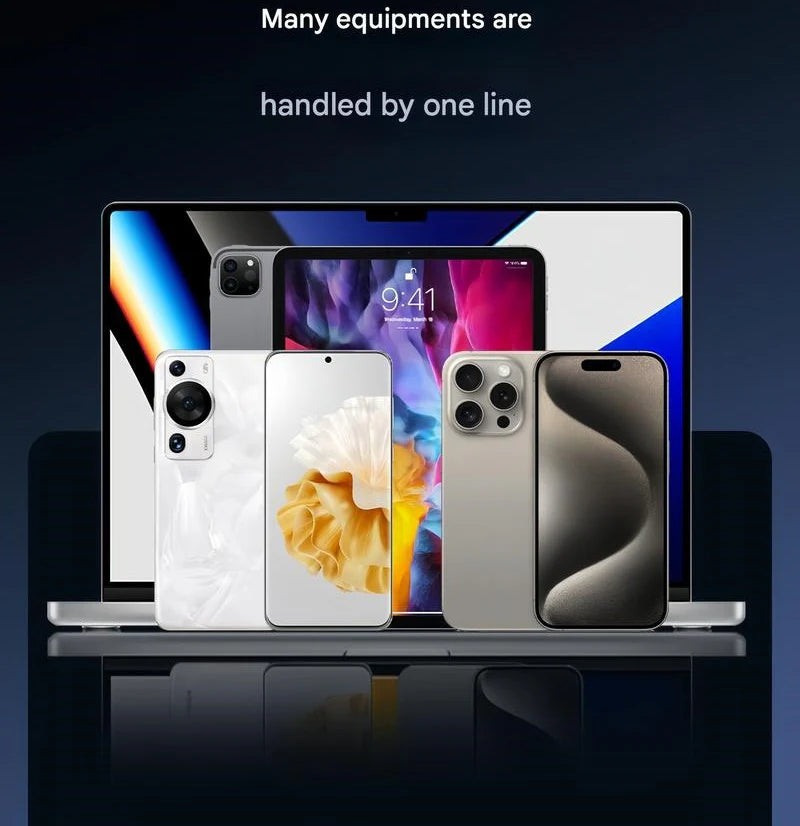 ⚡️240w super fast charging📱Invisible Holder Charger Cable with Stand