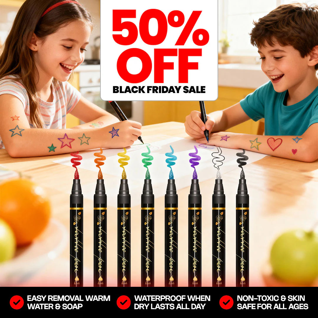 Final 3 Hours: 60%OFF🔥Safe Temporary Tattoo Pens