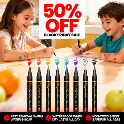 Final 3 Hours: 60%OFF🔥Safe Temporary Tattoo Pens