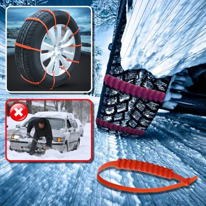 🔥2025 Winter Hot Sale🔥Universal Reusable Anti-skid PE Tire Chain