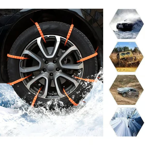 🔥2025 Winter Hot Sale🔥Universal Reusable Anti-skid PE Tire Chain