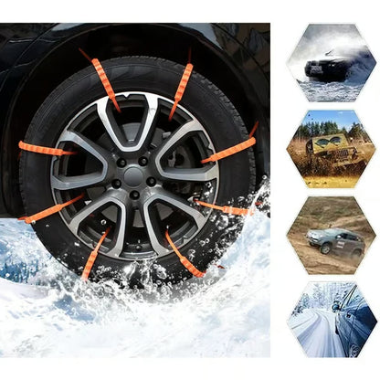 🔥2025 Winter Hot Sale🔥Universal Reusable Anti-skid PE Tire Chain