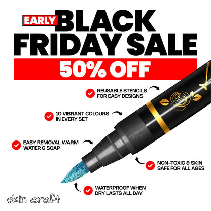 Final 3 Hours: 60%OFF🔥Safe Temporary Tattoo Pens