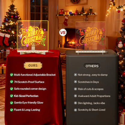 🎅Christmas Sale 50% OFF 🎄50K+Kids LED Drawing Board 🎉Holiday Sale! ✨ Light-Up Acrylic Dry Erase Board for Creative Fun