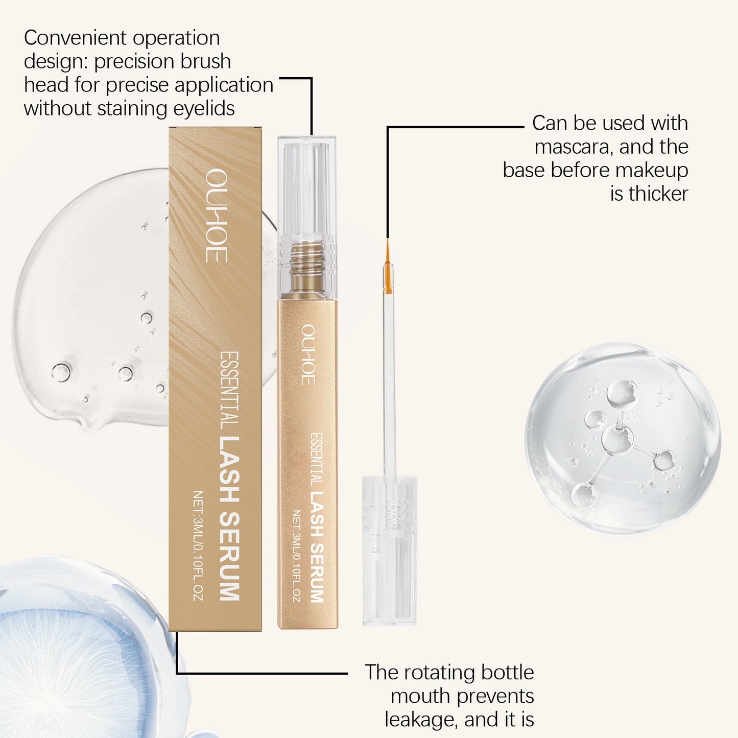 ⏰【Official certification】🔥Black Friday-70%OFF & Lash Serum - Fuller & Longer Looking Eyelashes