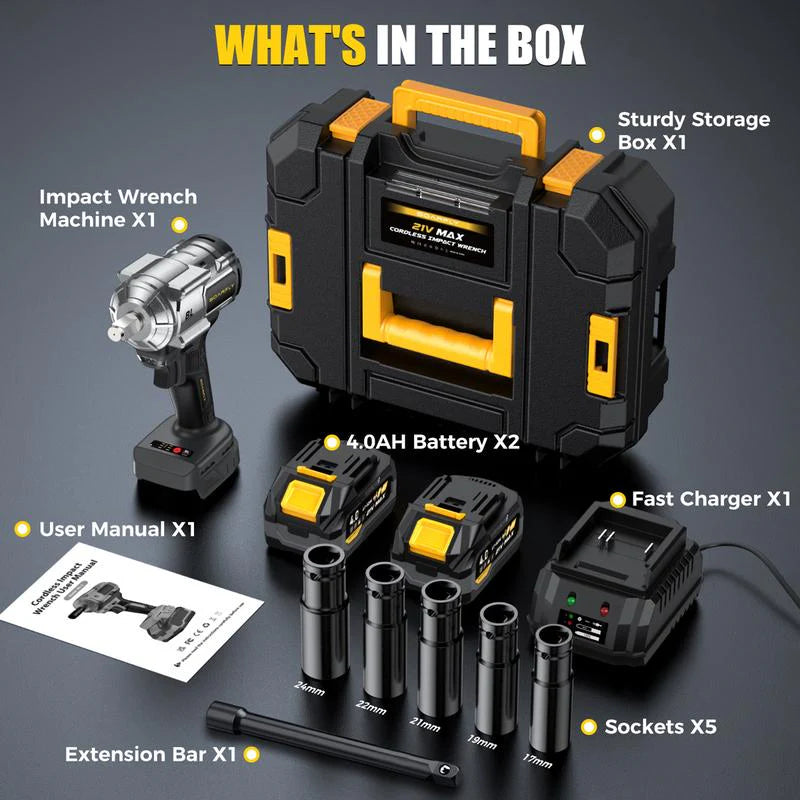 Fast-Charge 1200Nm Automotive Torque Wrench