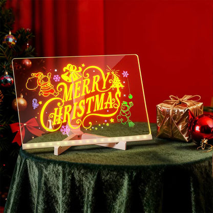 🎅Christmas Sale 50% OFF 🎄50K+Kids LED Drawing Board 🎉Holiday Sale! ✨ Light-Up Acrylic Dry Erase Board for Creative Fun