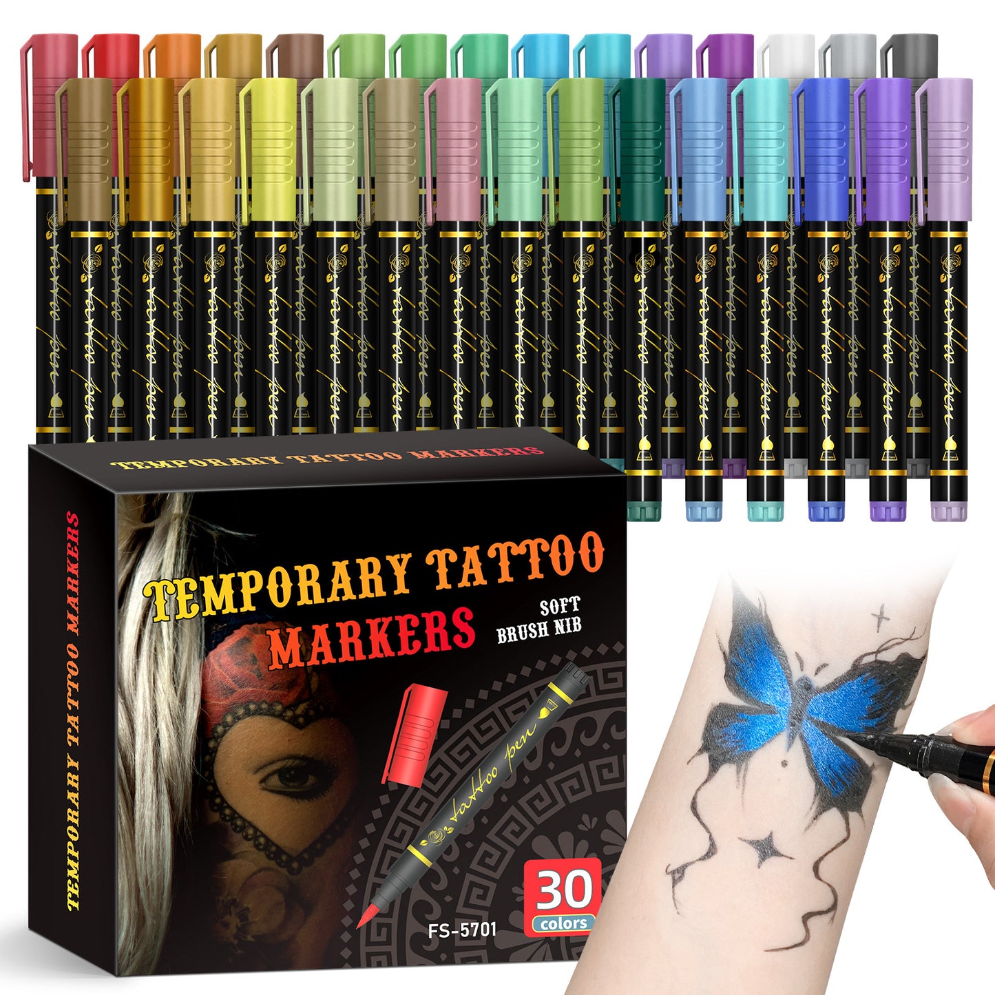 Final 3 Hours: 60%OFF🔥Safe Temporary Tattoo Pens