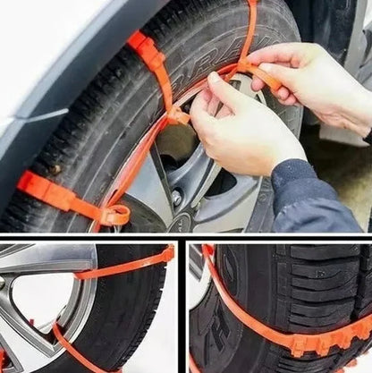 🔥2025 Winter Hot Sale🔥Universal Reusable Anti-skid PE Tire Chain