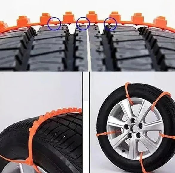 🔥2025 Winter Hot Sale🔥Universal Reusable Anti-skid PE Tire Chain