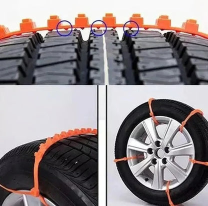 🔥2025 Winter Hot Sale🔥Universal Reusable Anti-skid PE Tire Chain