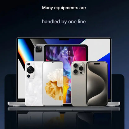 ⚡️240w super fast charging📱Invisible Holder Charger Cable with Stand