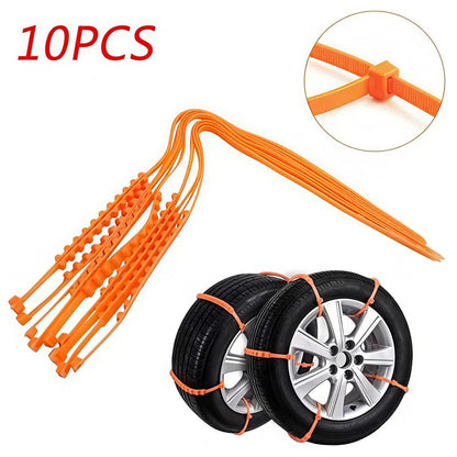 🔥2025 Winter Hot Sale🔥Universal Reusable Anti-skid PE Tire Chain