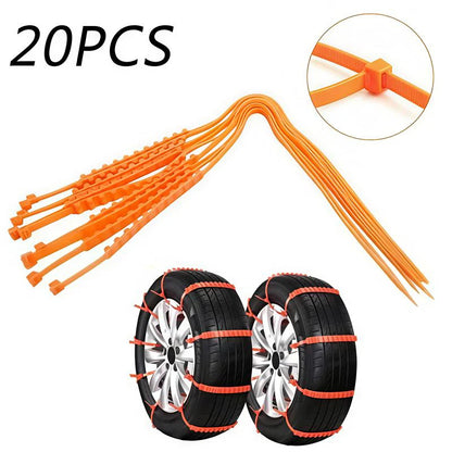 🔥2025 Winter Hot Sale🔥Universal Reusable Anti-skid PE Tire Chain
